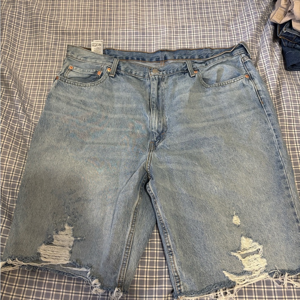 Men's Blue Denim Shorts